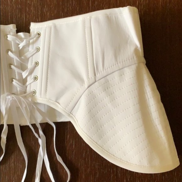 Acler Talbot White Lace Up Corset Belt NWT main image 14